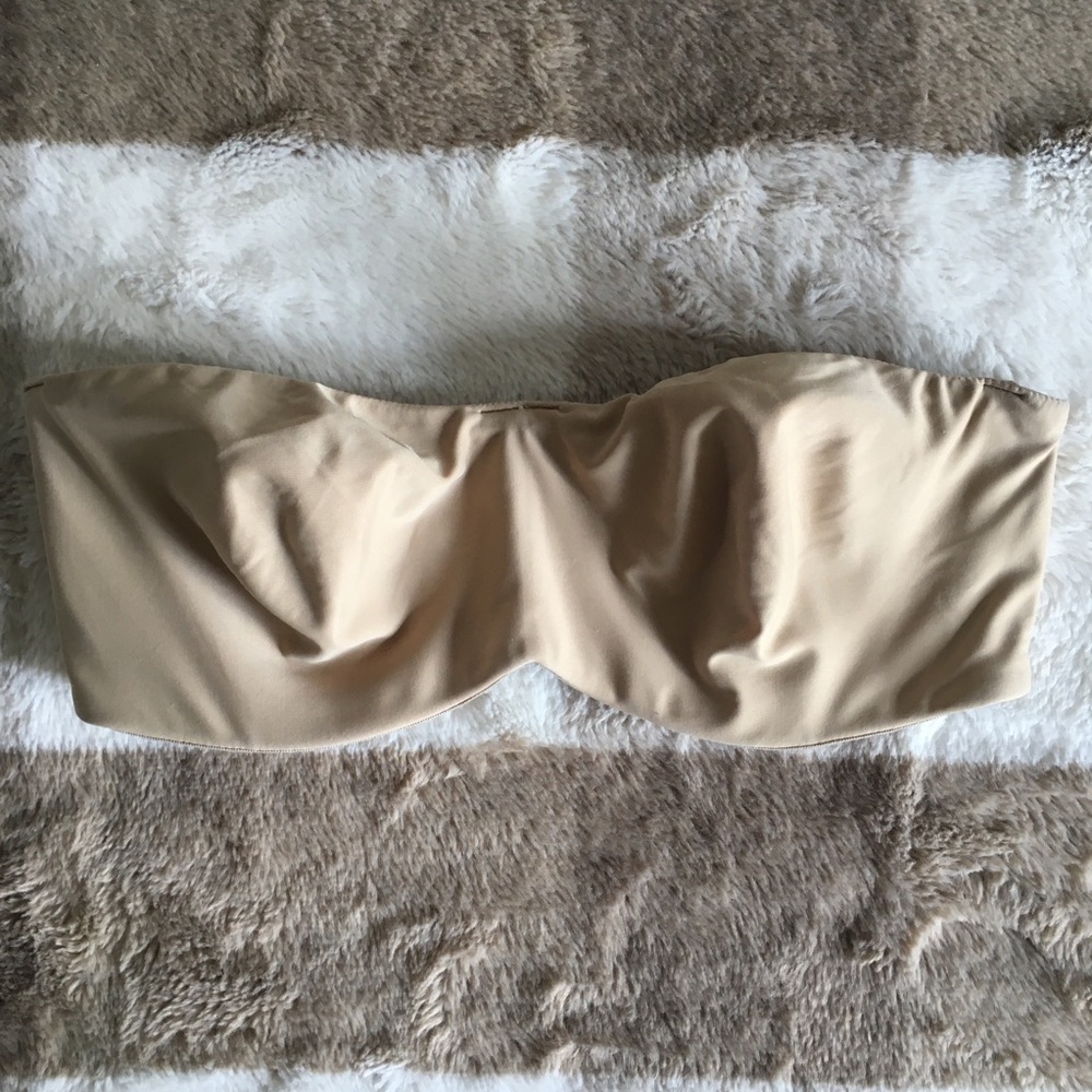 Lilyette Strapless Minimizer Bra Beige 34D